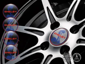 Shelby Pegatinas de Resina Bombadas Logos de Aros Racing